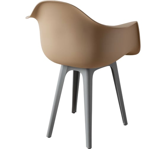 Стул-кресло из пластика DERSTUHL Plast Grey Eames, темно-бежевый DSL045.213