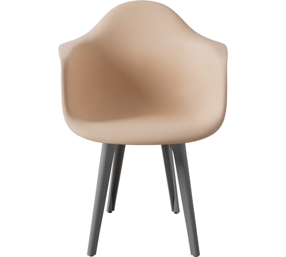 Комплект стульев пластиковых DERSTUHL 2 шт Plast Grey Eames, теплый бежевый, DSL045.214.2