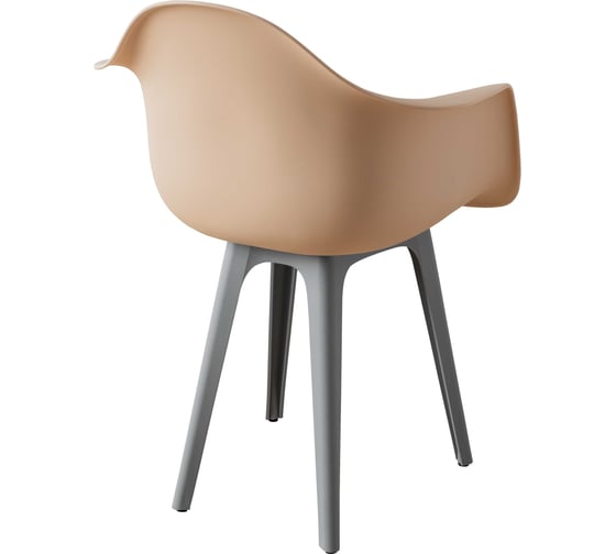 Комплект стульев пластиковых DERSTUHL 2 шт Plast Grey Eames, теплый бежевый, DSL045.214.2