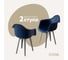 Комплект стульев пластиковых DERSTUHL 2 шт Plast Grey Eames, темно-синий, DSL045.217.2 1