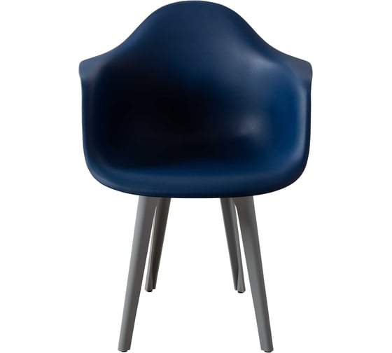 Комплект стульев пластиковых DERSTUHL 4 шт Plast Grey Eames, темно-синий, DSL045.217.4