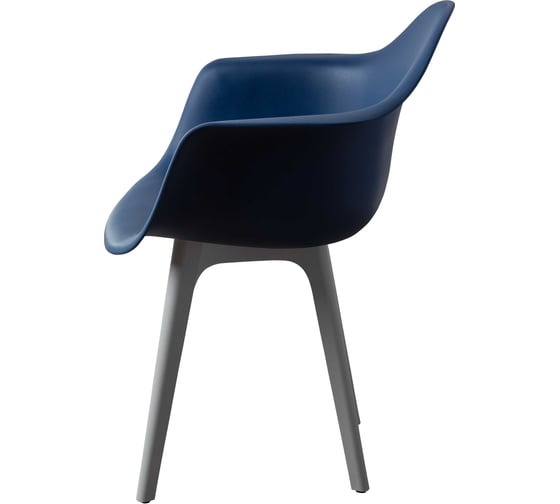Комплект стульев пластиковых DERSTUHL 4 шт Plast Grey Eames, темно-синий, DSL045.217.4
