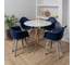 Стул-кресло из пластика DERSTUHL Plast Grey Eames, темно-синий DSL045.217 2