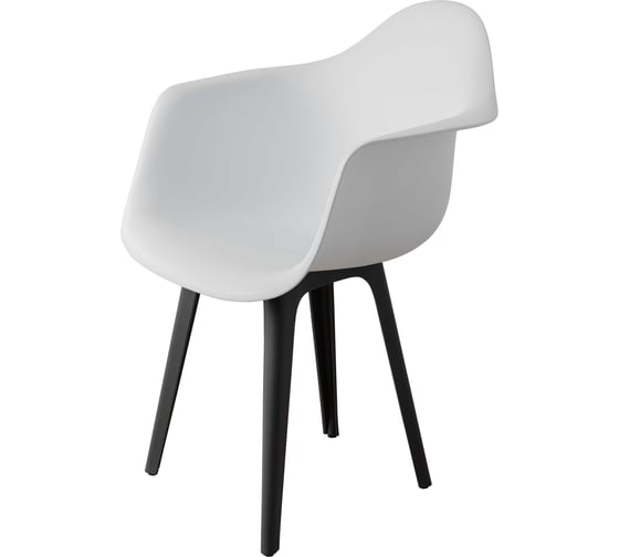 Стул-кресло DERSTUHL Plast Dark Grey Eames, белый, комплект 2 шт DSL045.301.2 1