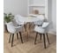 Комплект стульев пластиковых DERSTUHL 2 шт Plast Dark Grey Eames, белый, DSL045.301.2 2