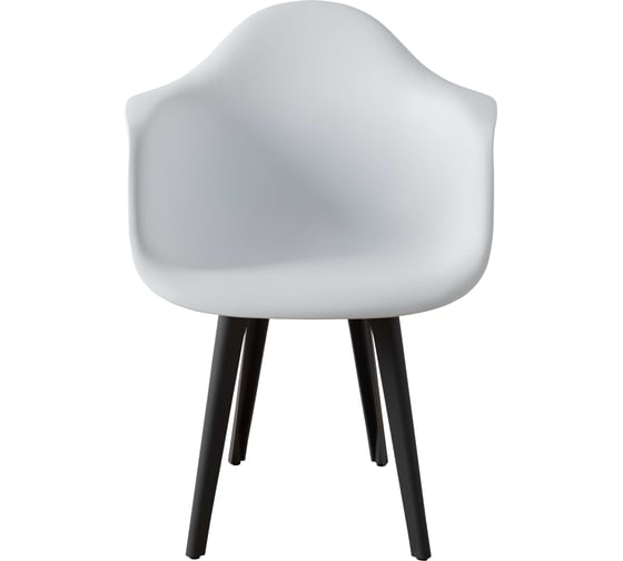 Комплект стульев пластиковых DERSTUHL 4 шт Plast Dark Grey Eames, белый, DSL045.301.4