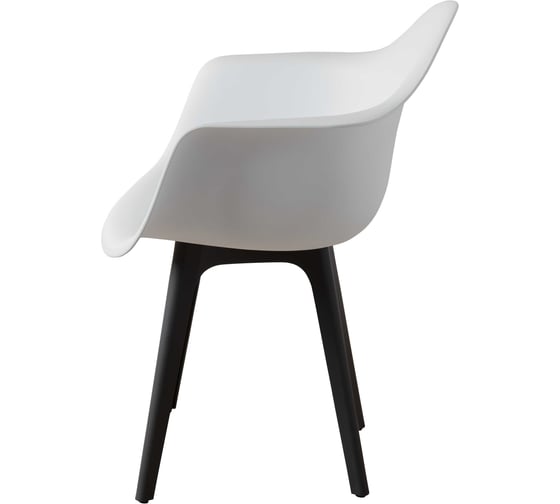 Комплект стульев пластиковых DERSTUHL 4 шт Plast Dark Grey Eames, белый, DSL045.301.4