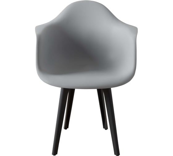 Стул-кресло из пластика DERSTUHL Plast Dark Grey Eames, белый DSL045.302