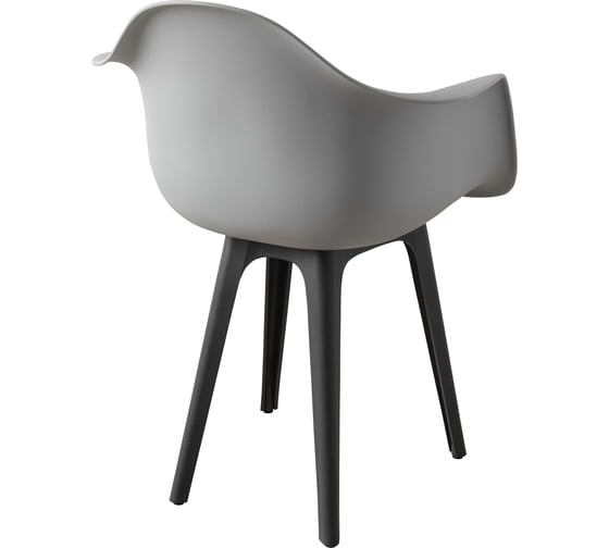 Стул-кресло из пластика DERSTUHL Plast Dark Grey Eames, белый DSL045.302
