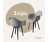 Комплект стульев пластиковых DERSTUHL 2 шт Plast Dark Grey Eames, белый, DSL045.302.2 1
