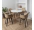 Комплект стульев пластиковых DERSTUHL 4 шт Plast Dark Grey Eames, темно-бежевый, DSL045.313.4 2