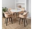 Комплект стульев пластиковых DERSTUHL 2 шт Plast Dark Grey Eames, теплый бежевый, DSL045.314.2 2