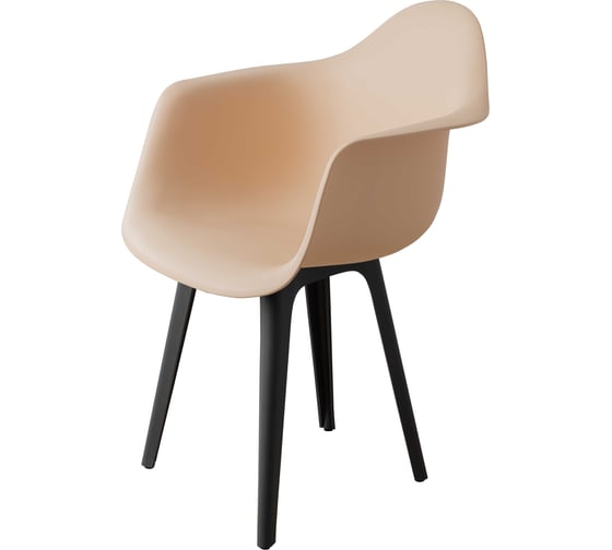 Стул-кресло DERSTUHL Plast Dark Grey Eames, теплый бежевый DSL045.314 1