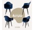 Комплект стульев пластиковых DERSTUHL 4 шт Plast Dark Grey Eames, темно-синий, DSL045.317.4 1