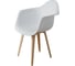 Комплект стульев пластиковых DERSTUHL 4 шт Plast Beige Eames, белый, DSL045.401.4 3