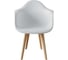 Комплект стульев пластиковых DERSTUHL 4 шт Plast Beige Eames, белый, DSL045.401.4 4