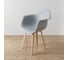 Комплект стульев пластиковых DERSTUHL 4 шт Plast Beige Eames, белый, DSL045.402.4 7