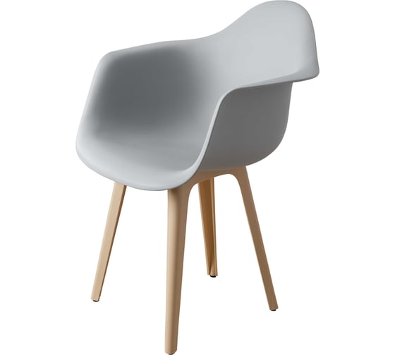 Стул-кресло DERSTUHL Plast Beige Eames, светло-серый, комплект 2 шт DSL045.402.2 1
