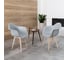 Комплект стульев пластиковых DERSTUHL 2 шт Plast Beige Eames, белый, DSL045.402.2 2
