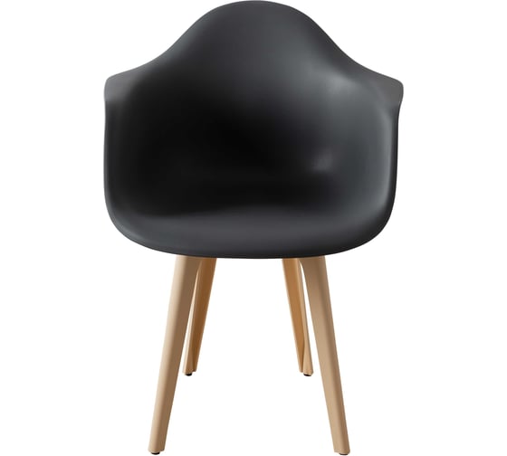 Стул-кресло из пластика DERSTUHL Plast Beige Eames, темно-серый DSL045.403