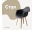Стул-кресло из пластика DERSTUHL Plast Beige Eames, темно-серый DSL045.403 1