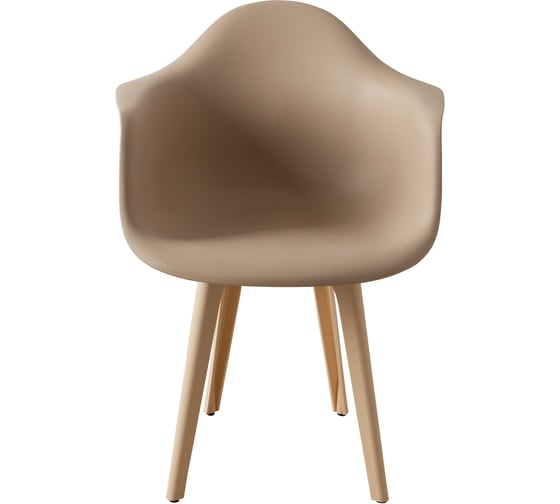 Стул-кресло из пластика DERSTUHL Plast Beige Eames, темно-бежевый DSL045.413