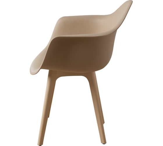 Стул-кресло из пластика DERSTUHL Plast Beige Eames, темно-бежевый DSL045.413