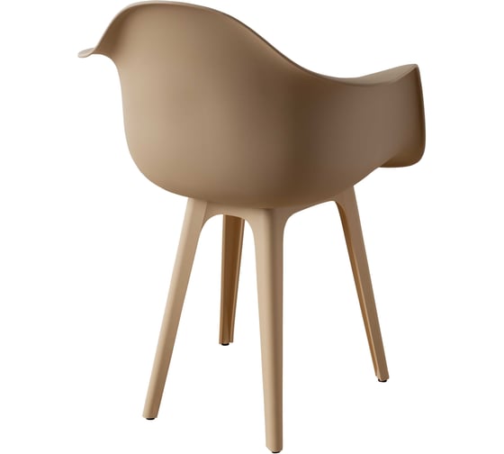 Стул-кресло из пластика DERSTUHL Plast Beige Eames, темно-бежевый DSL045.413