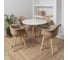 Комплект стульев пластиковых DERSTUHL 2 шт Plast Beige Eames, темно-бежевый, DSL045.413.2 2