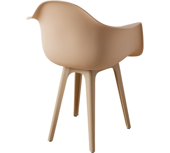 Стул-кресло из пластика DERSTUHL Plast Beige Eames, теплый бежевый DSL045.414