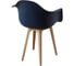 Комплект стульев пластиковых DERSTUHL 4 шт Plast Beige Eames, темно-синий, DSL045.417.4 6