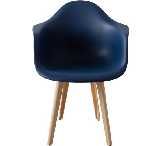 Стул-кресло из пластика DERSTUHL Plast Beige Eames, темно-синий DSL045.417