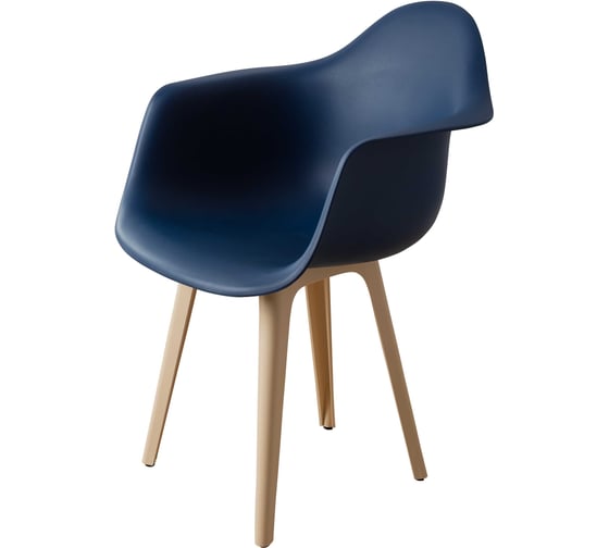 Комплект стульев пластиковых DERSTUHL 2 шт Plast Beige Eames, темно-синий, DSL045.417.2