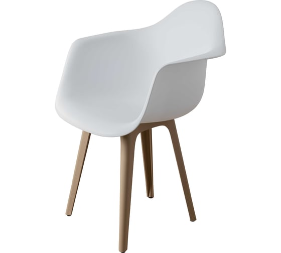 Стул-кресло DERSTUHL Plast Dark Beige Eames, белый DSL045.501