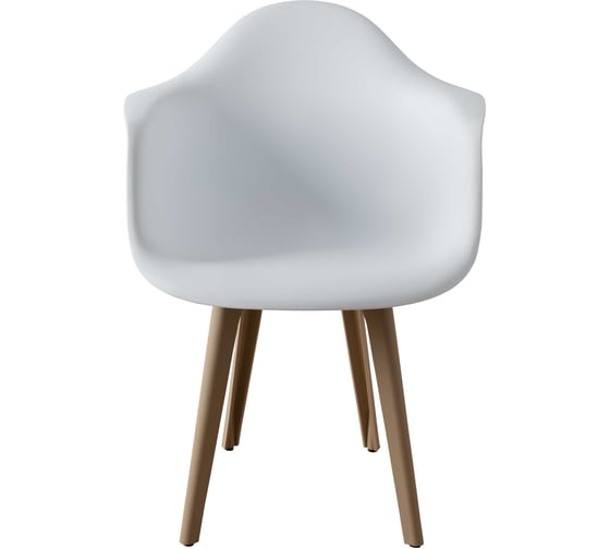 Комплект стульев пластиковых DERSTUHL 4 шт Plast Dark Beige Eames, белый, DSL045.501.4