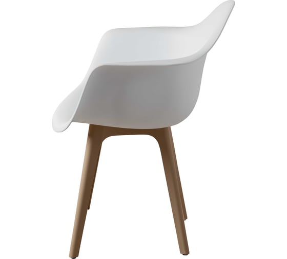 Комплект стульев пластиковых DERSTUHL 4 шт Plast Dark Beige Eames, белый, DSL045.501.4