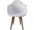 Комплект стульев пластиковых DERSTUHL 2 шт Plast Dark Beige Eames, белый, DSL045.501.2 4