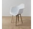 Комплект стульев пластиковых DERSTUHL 2 шт Plast Dark Beige Eames, белый, DSL045.501.2 7