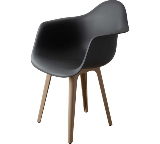 Комплект стульев пластиковых DERSTUHL 2 шт Plast Dark Beige Eames, темно-серый, DSL045.503.2