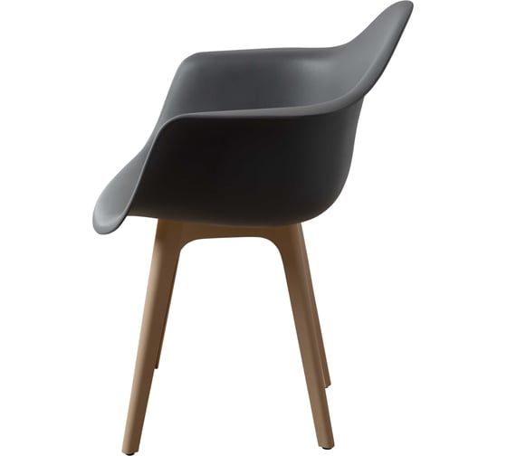 Комплект стульев пластиковых DERSTUHL 2 шт Plast Dark Beige Eames, темно-серый, DSL045.503.2