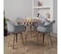 Комплект стульев пластиковых DERSTUHL 4 шт Plast Dark Beige Eames, белый, DSL045.502.4 2