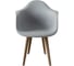 Комплект стульев пластиковых DERSTUHL 4 шт Plast Dark Beige Eames, белый, DSL045.502.4 4