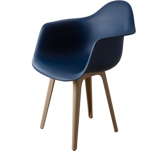 Стул-кресло из пластика DERSTUHL Plast Dark Beige Eames, темно-синий DSL045.517