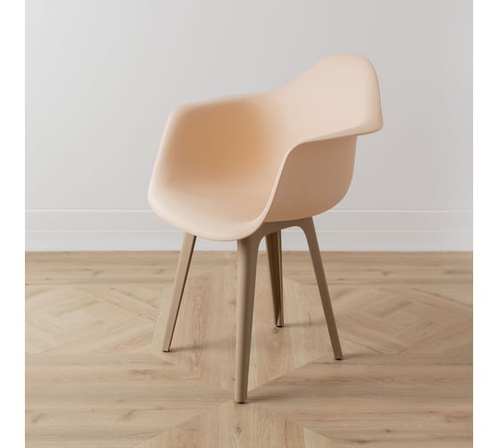 Комплект стульев пластиковых DERSTUHL 2 шт Plast Dark Beige Eames, теплый бежевый, DSL045.514.2 1