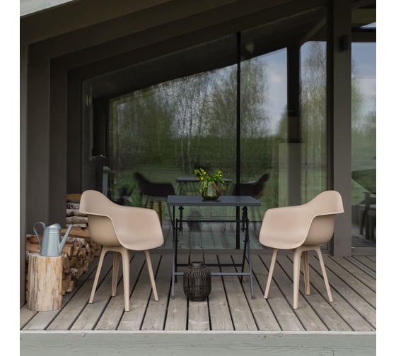 Стул-кресло DERSTUHL Plast Dark Beige Eames, темно-бежевый, комплект 2 шт DSL045.513.2 1