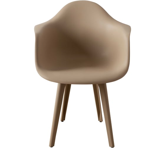 Комплект стульев пластиковых DERSTUHL 4 шт Plast Dark Beige Eames, темно-бежевый, DSL045.513.4