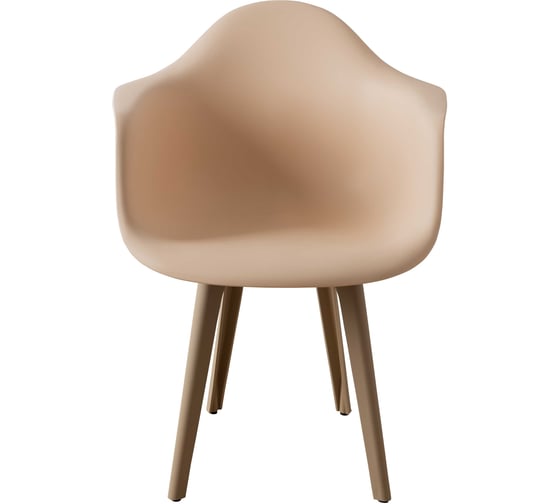 Стул-кресло из пластика DERSTUHL Plast Dark Beige Eames, теплый бежевый DSL045.514