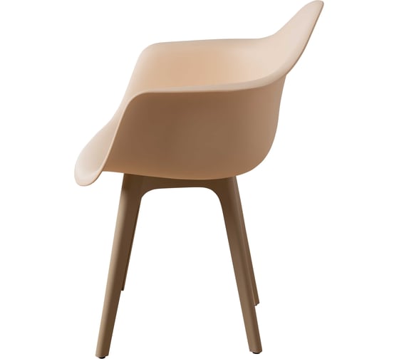 Стул-кресло из пластика DERSTUHL Plast Dark Beige Eames, теплый бежевый DSL045.514