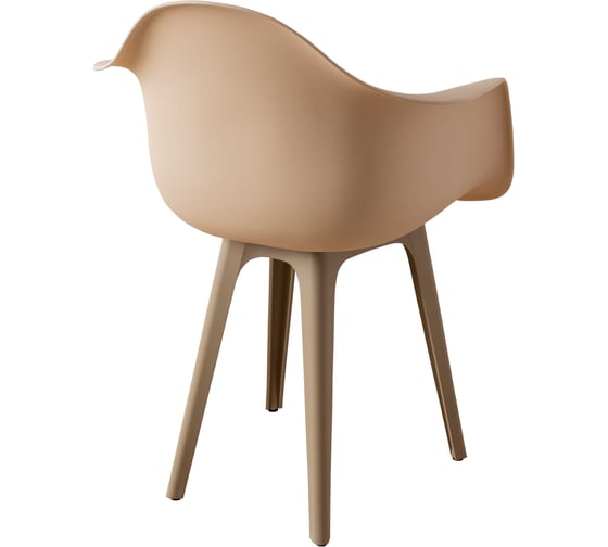 Стул-кресло из пластика DERSTUHL Plast Dark Beige Eames, теплый бежевый DSL045.514