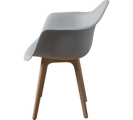 Стул-кресло из пластика DERSTUHL Plast Dark Beige Eames, белый DSL045.502